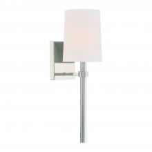  BRO-451-PN - Bromley 1 Light Polished Nickel Sconce