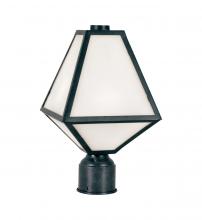  GLA-9707-OP-BC - Brian Patrick Flynn Glacier 1 Light Black Charcoal Outdoor Post