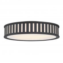  KEN-8305-BF - Kendal 4 Light Black Forged Flush Mount