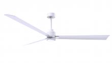  AKLK-MWH-MWH-72 - Alessandra 3-blade transitional ceiling fan in matte white finish with matte white blades. Optimiz