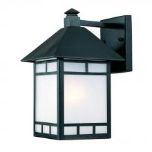  9012BK - Artisan Collection Wall-Mount 1-Light Outdoor Matte Black Light Fixture