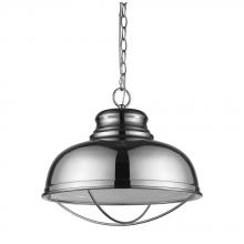  IN11175PN - Ansen Indoor 1-Light Pendant W/Metal Shade In Polished Nickel