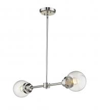  IN21224PN - Portsmith 2-Light Polished Nickel Island Pendant