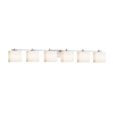  FSN-8446-55-OPAL-CROM - Era 6-Light Bath Bar