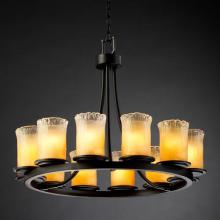  GLA-8768-16-WTFR-DBRZ - Dakota 12-Light Ring Chandelier (Short)