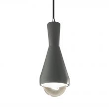 Justice Design Group CER-6520-PWGN-CROM-BKCD-LED1-700 - Erlen 1-Light Pendant