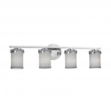  FAB-8454-10-GRAY-CROM-LED4-2800 - Atlas 4-Light LED Bath Bar