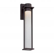 Justice Design Group FSN-7164W-ETCH-MBLK - Wooster LED 19â€ Outdoor Wall Sconce