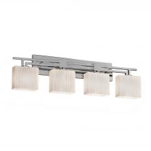  FSN-8704-55-RBON-CROM-LED4-2800 - Aero 4-Light LED Bath Bar