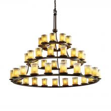  GLA-8714-16-GLDC-DBRZ - Dakota 45-Light 3-Tier Ring Chandelier