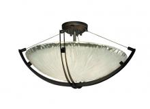  GLA-9712-35-WTFR-DBRZ-LED5-5000 - 24" LED Semi-Flush Bowl w/ Crossbar