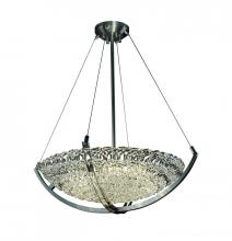  GLA-9722-35-LACE-NCKL-LED5-5000 - 24" LED Pendant Bowl w/ Crossbar