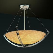  PNA-9721-35-BMBO-NCKL-LED3-3000 - 18" LED Pendant Bowl w/ Crossbar