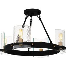  GLC1720MBK - Gloucester 4-Light Matte Black Semi-Flush Mount