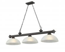  2306-3BRZ-DWL14 - 3 Light Billiard