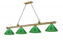  2306-4RB-PGR - 4 Light Billiard