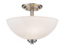  443SF-BN - 3 Light Semi Flush Mount