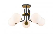  477-5SF-MB-OBR - 5 Light Semi Flush Mount