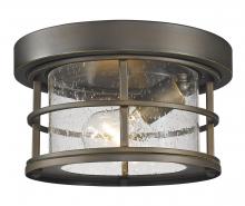  555F-ORB - 1 Light Outdoor Flush Mount