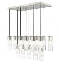  824P-17L-BN - 17 Light Linear Chandelier