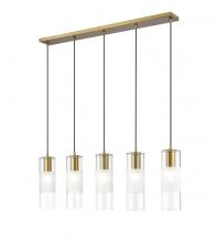  824P-5L-MGLD - 5 Light Linear Chandelier