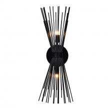  1034W8-2-101 - Savannah 2 Light Wall Sconce With Black Finish