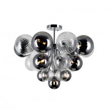  1205C25-10-601 - Pallocino 10 Light Flush Mount With Chrome Finish