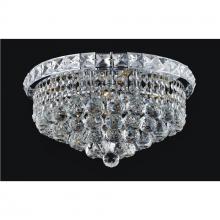  8002C14C - Luminous 4 Light Flush Mount With Chrome Finish