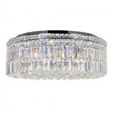  8006C24C-R - Colosseum 10 Light Flush Mount With Chrome Finish