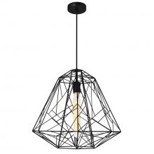  9625P20-1-101 - Bagheera 1 Light Down Pendant With Black Finish