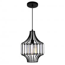  9942P10-1-101-D - Alethia 1 Light Down Pendant With Black Finish