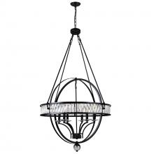  9957P30-6-101 - Arkansas 6 Light Chandelier With Black Finish