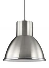  6517401-962 - Division Street contemporary 1-light indoor dimmable ceiling hanging single pendant light in brushed