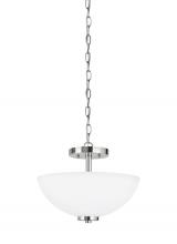  77160EN3-05 - Two Light Semi-Flush Convertible Pendant