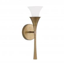  655711ML - 1-Light Sconce in Mystic Luster with Soft White Glass