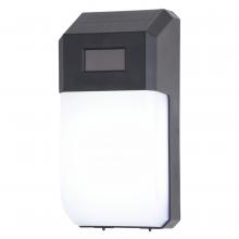  T0725 - 4.5-in. Solar LED Outdoor Motion Sensor Wall Pack Light Black