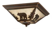 Vaxcel International CC55714BBZ - Bozeman 14-in Flush Mount Ceiling Light Burnished Bronze