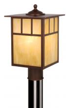 Vaxcel International OP37295BBZ - Mission 9-in Outdoor Post Light Burnished Bronze