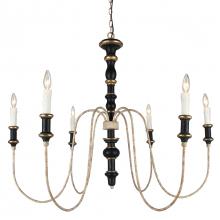  H8122-6BG - Karalea Chandelier with black finish