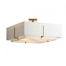  126513-SKT-85-SF2012-SF2401 - Exos Square Large Double Shade Semi-Flush