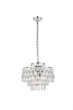  1102D16C - Mila 16 Inch Pendant in Chrome