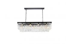  1232D50MB/RC - Sydney 12 Light Matte Black Chandelier Clear Royal Cut Crystal