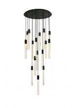  2067G36BK - Weston 16 Lights Pendant in Black