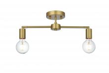  LD2348SG - Zane 21.5 Inch Flush Mount in Satin Gold