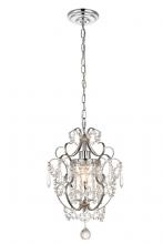  LD5017D11C - Kirin Collection Pendant D11.3 H16.5 Lt:1 Chrome Finish