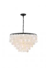  LD5050D24BK - Selene 6 light Black Pendant