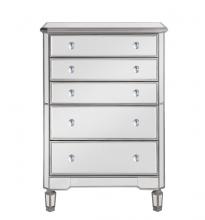  MF6-1026S - 5 Drawer Cabinet 33 in. x 16 in. x 49 in. in silver paint