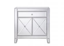  MF6-1034 - 1 Drawer 2 Doors Cabinet 28 in. x 13-1/4 in. x 28-1/4 in. in silver paint