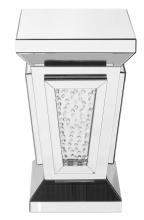  MF91020 - 15 Inch Crystal End Table in Clear Mirror Finish