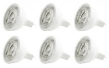  MR16LED103-6PK - LED Mr16 Light Bulb Gu5.3 6.5w 12v Lm500 3000k Dim 40 Degree, CRI80, ETL, 25000hrs